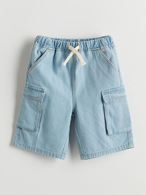 LCW Kids Short en Jean à Taille Élastiquée pour Garçons