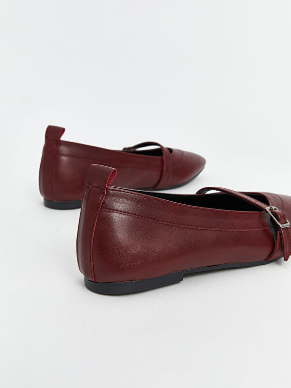 Lcw Steps Bej Lcw Steps Deri Görünümlü Kadın Babet Ayakkabı