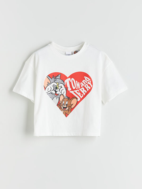 LCW Kids Tom and Jerry Printed Girls' T-Shirt