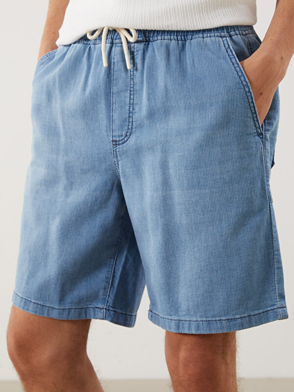 LCW Jeans İndigo Rahat Kalıp Erkek Jean Şortolon - S5KA94Z8-311 | LCW