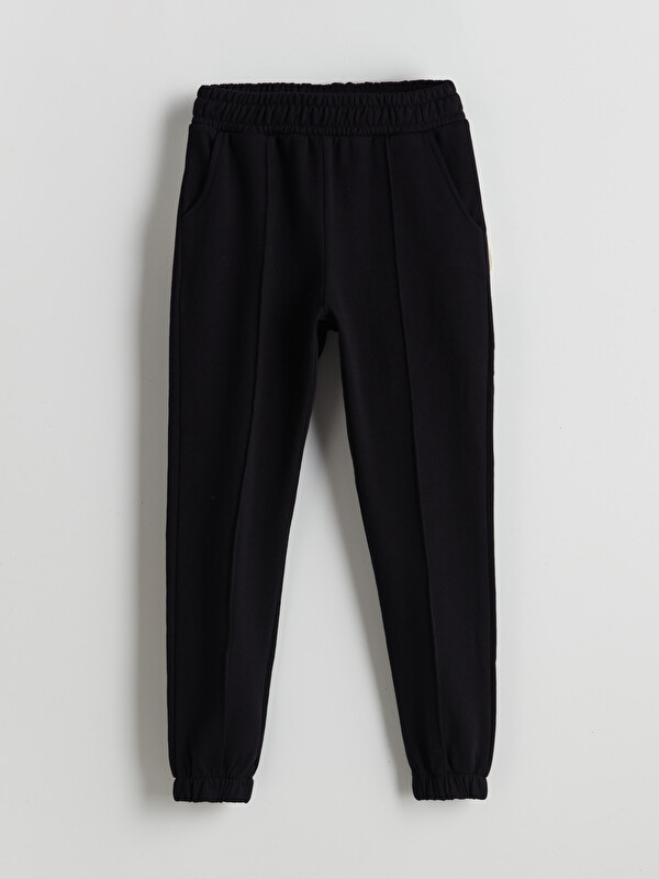 LCW Kids Beli Lastikli Kız Çocuk Jogger Eşofman Altı