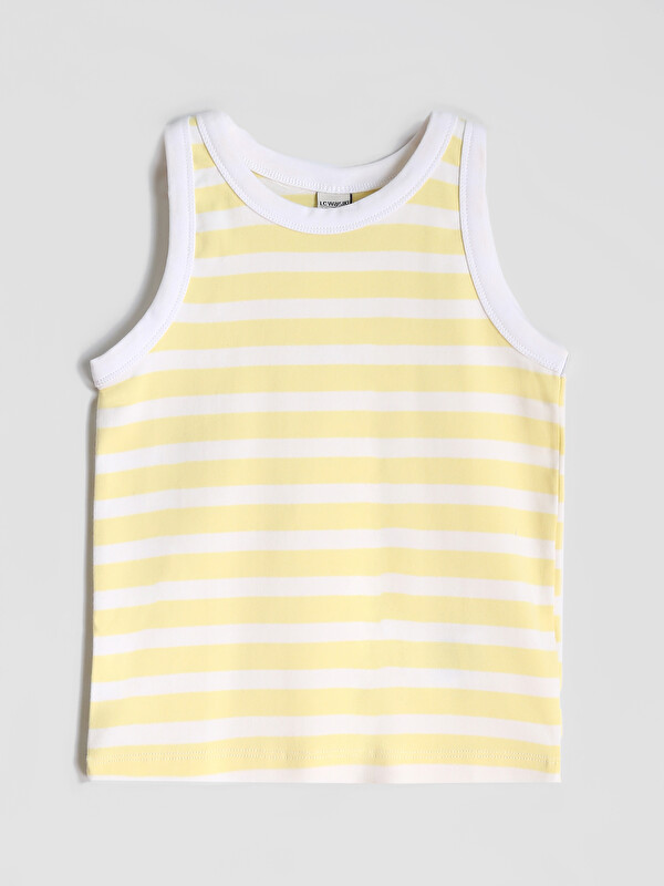LCW Kids Halter Neck Striped Girls' Tank Top
