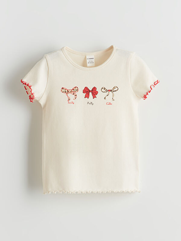 LCW Kids Blouse imprimée avec nœud pour filles