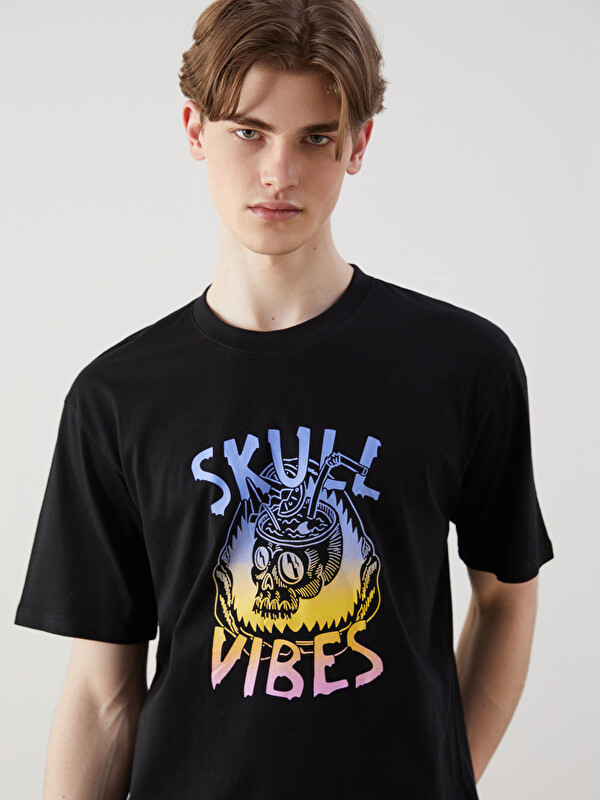 XSIDE Crew Neck Printed Jersey Men's T-Shirt