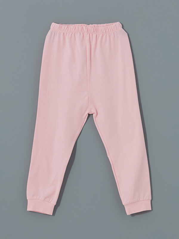 LCW baby Beli Lastikli Kız Bebek Pijama Alt