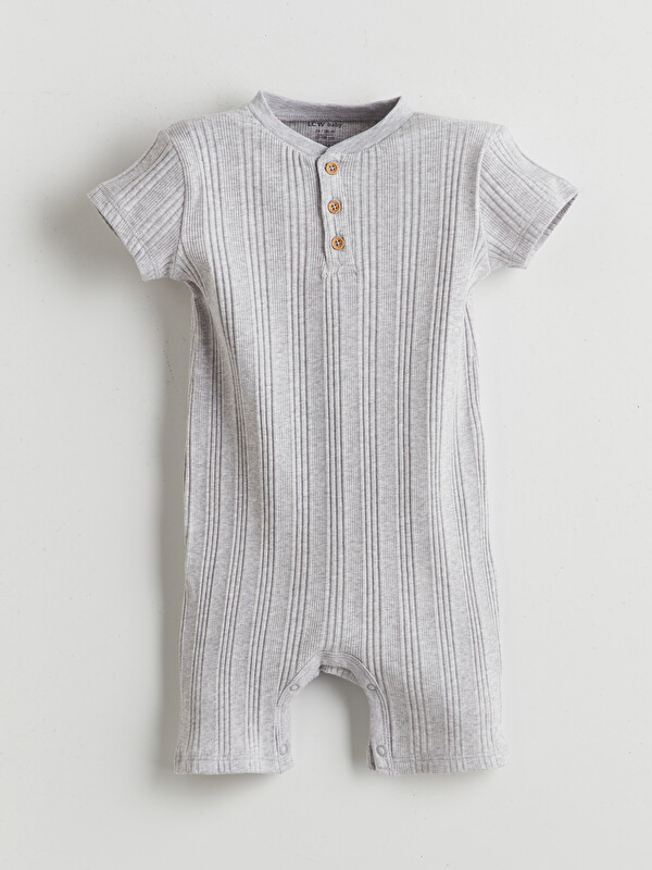 LCW baby Bisiklet Yaka Erkek Bebek Tulum