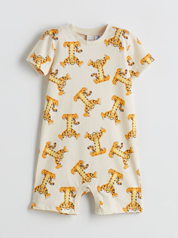 LCW baby Winnie the Pooh Baskılı Erkek Bebek Penye Tulum