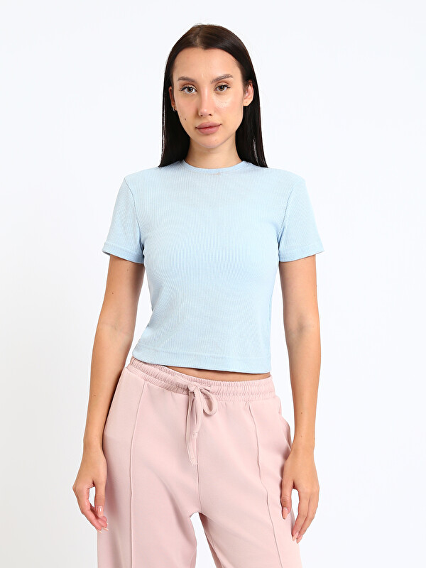 LCW Vision Crew Neck Women's Crop