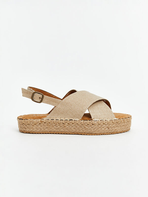 Çapraz Bantlı Kadın Sandalet - Görsel 3