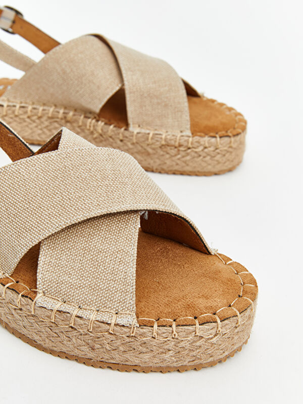 Çapraz Bantlı Kadın Sandalet - Görsel 4