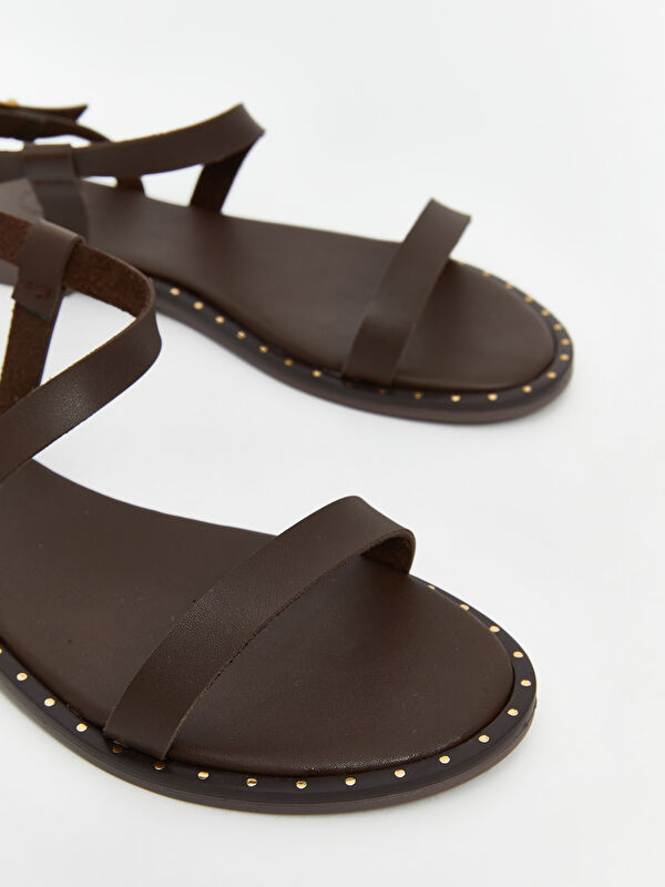 Çift Bantlı Kadın Sandalet - Görsel 4