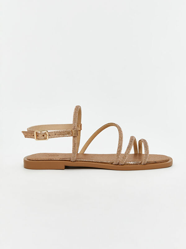 Taşlı Kadın Sandalet - Görsel 3