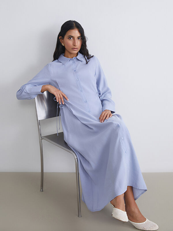 LCW Modest Modal Karışımlı Gömlek Elbise