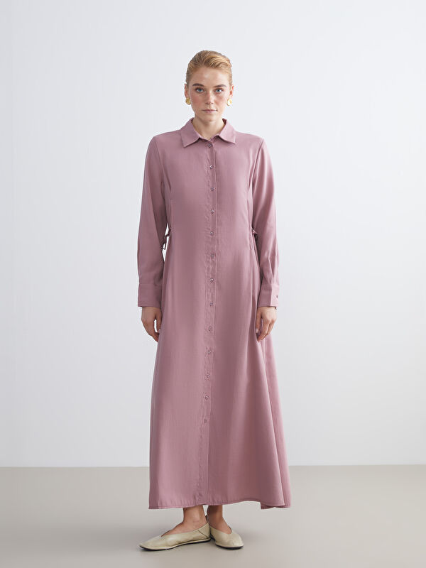 LCW Modest Modal Karışımlı Gömlek Elbise
