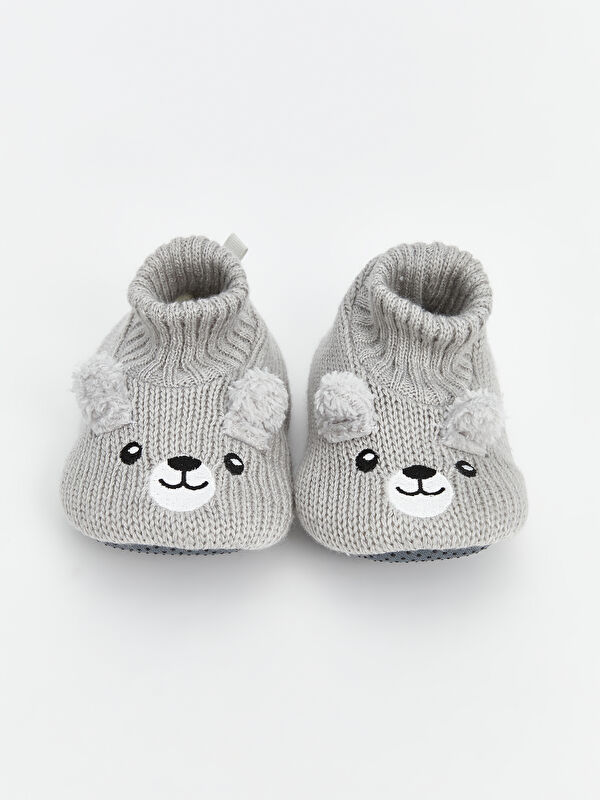 Hayvan Baskılı Erkek Bebek Ev Ayakkabısı - Görsel 4