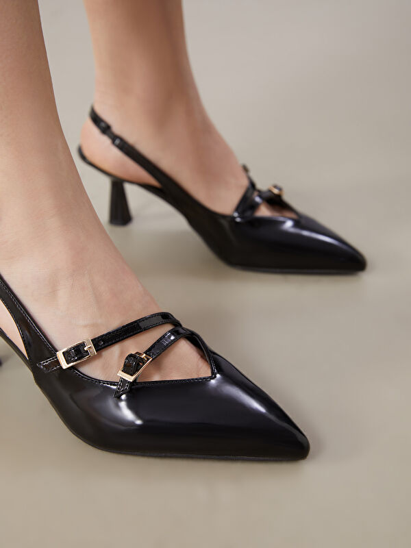 Lcw Steps Siyah Lcw Steps Sivri Burun Kadın Topuklu Ayakkabı