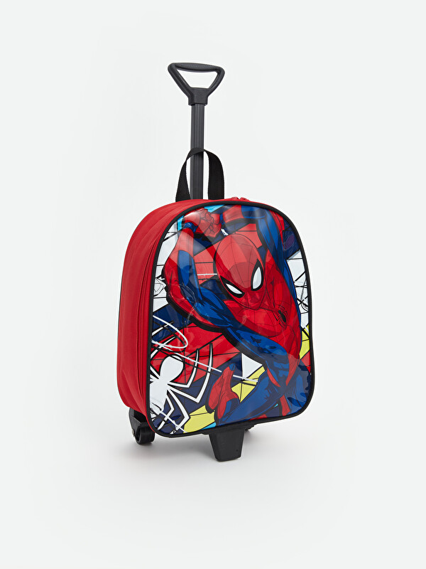 LCW ACCESSORIES Spdier-Man Baskılı Erkek Çocuk Çekçekli Çanta