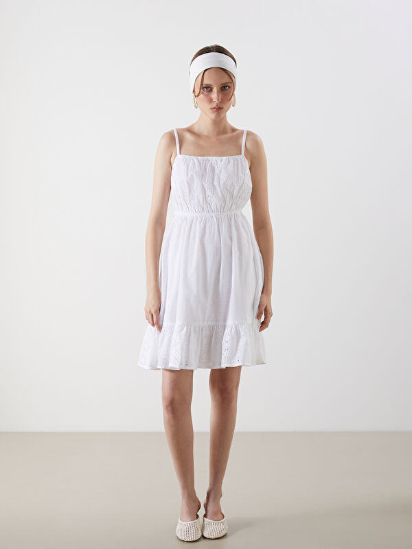 LCW Vision Trägerkleid mit taillierter Taille in Mini-Länge