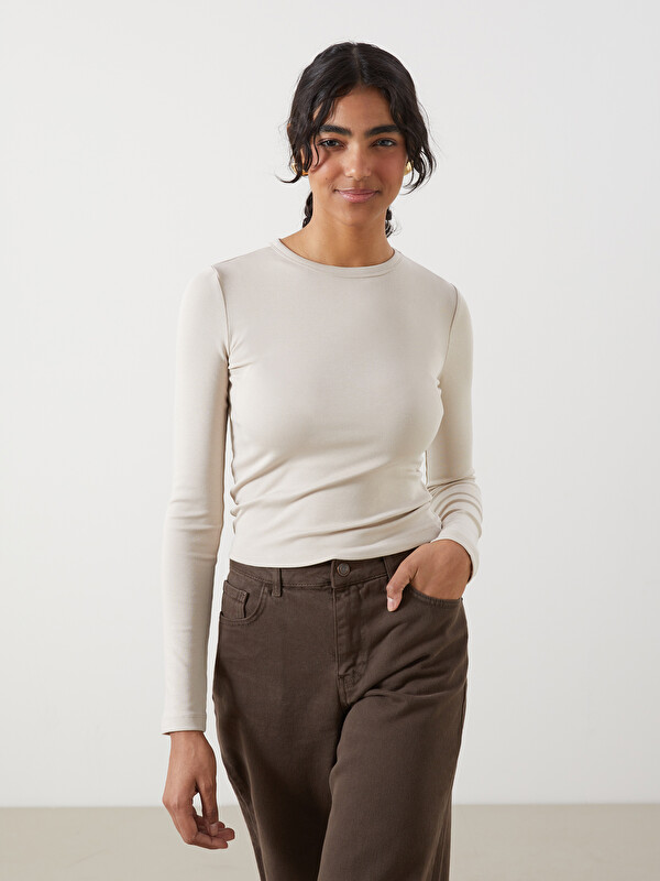 LCW Modest Bisiklet Yaka Kadın Body