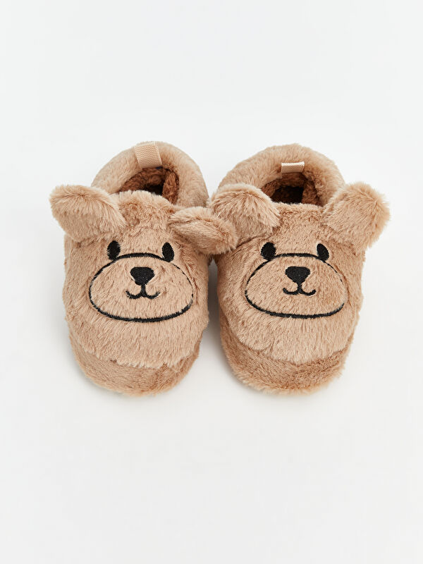 Lcw Steps Bej Lcw Steps Ayicik Figürlü Pelüş Erkek Çocuk Panduf