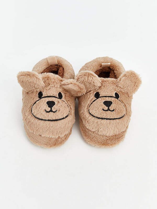 Lcw Steps Bej Lcw Steps Ayicik Figürlü Pelüş Erkek Bebek Panduf