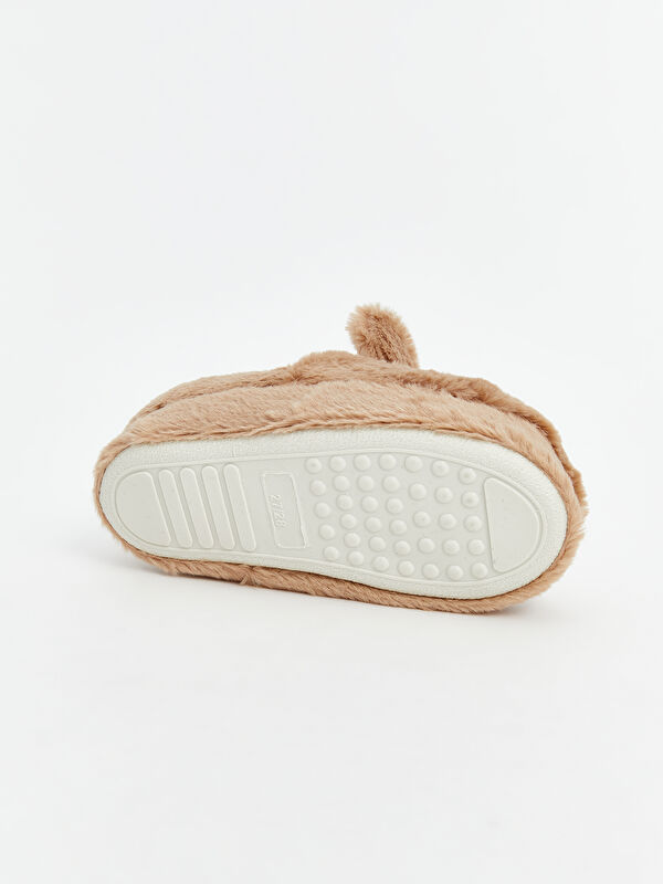 Lcw Steps Bej Lcw Steps Ayicik Figürlü Pelüş Erkek Bebek Panduf