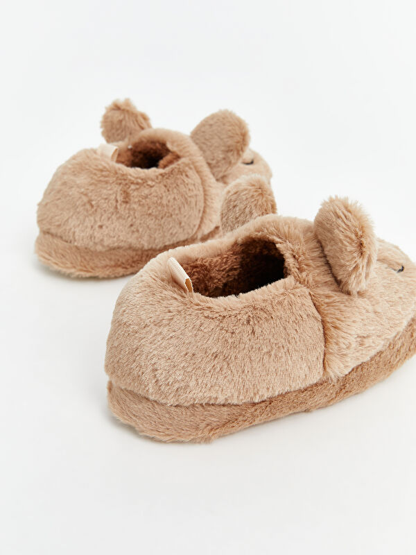 Lcw Steps Bej Lcw Steps Ayicik Figürlü Pelüş Erkek Bebek Panduf