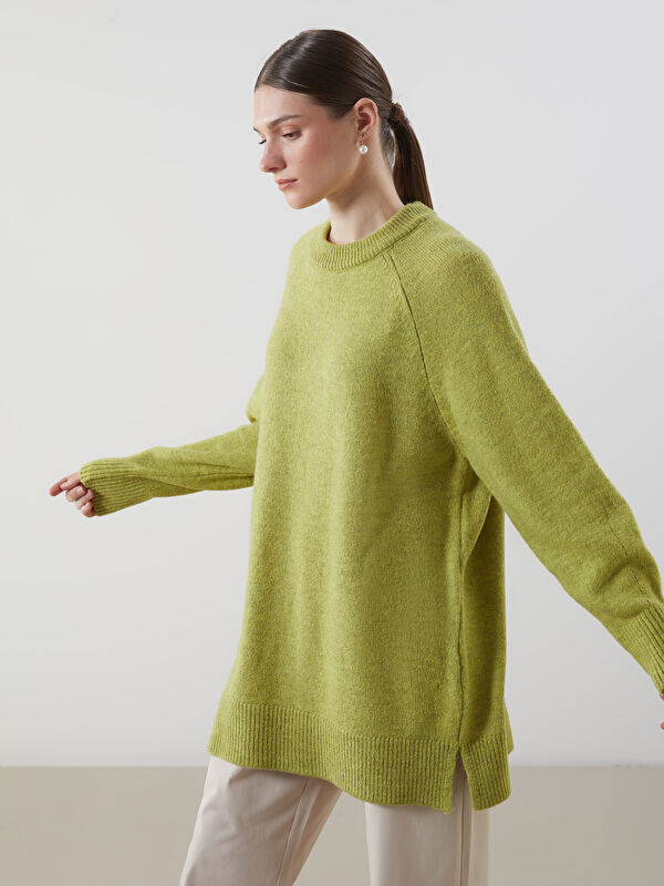 LCW Modest Bisiklet Yaka Kadın Triko Tunik