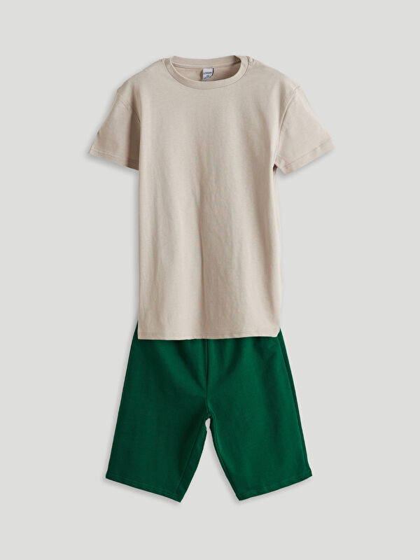 LCW Kids Ensemble Basique T-Shirt et Short Garçons Lot de 2