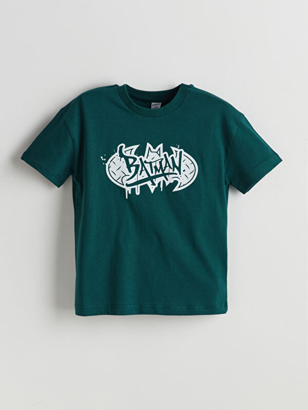 LCW Kids T-shirt Imprimé Batman à Col Rond pour Garçons