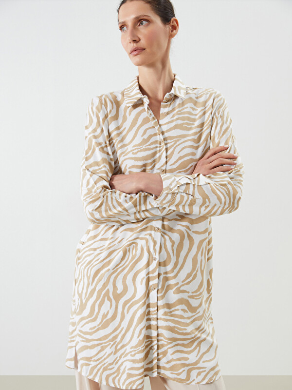 LCWAIKIKI Classic Patterned Women's Shirt Tunic