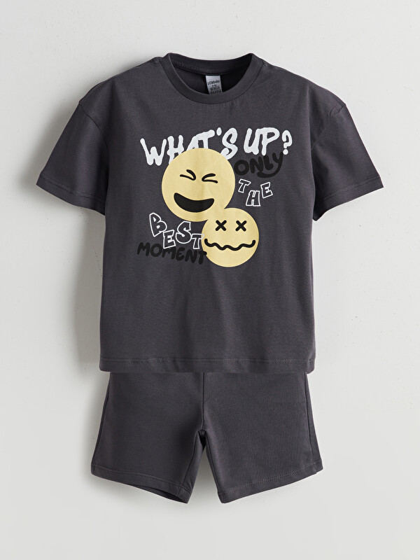LCW Kids Printed Boys' T-Shirt and Shorts 2 Pack