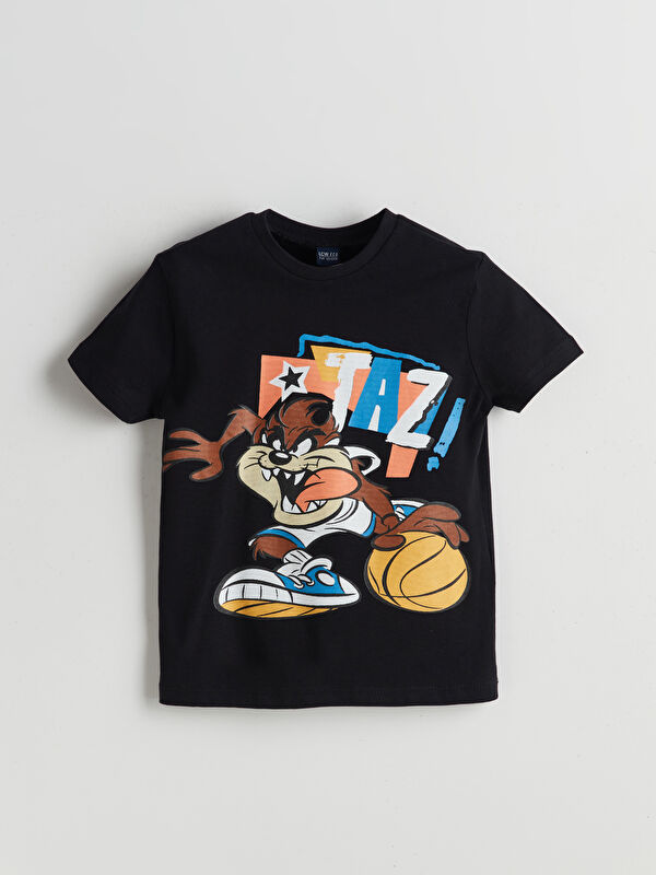 LCW Kids T-shirt pour Garçons à Col Rond Imprimé Tasmanian
