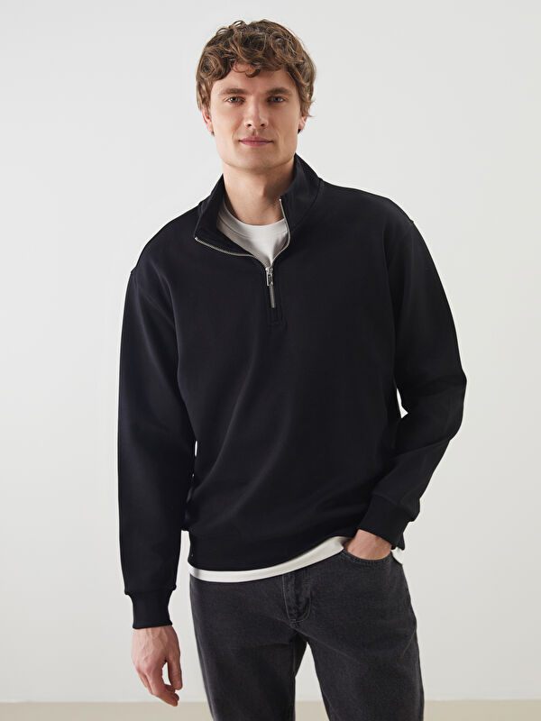 LCW Vision Dik Yaka Erkek Sweatshirt