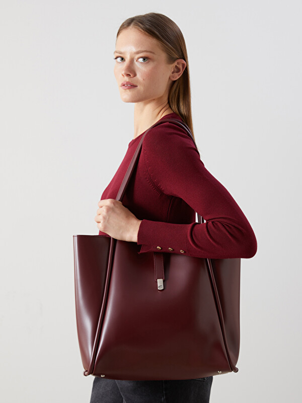 LCW ACCESSORIES Deri Görünümlü Kadın Kol Çantası