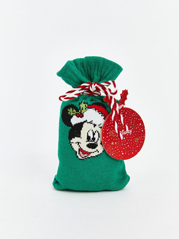 LCW ECO Mickey Mouse Baskılı Kadın Soket Çorap