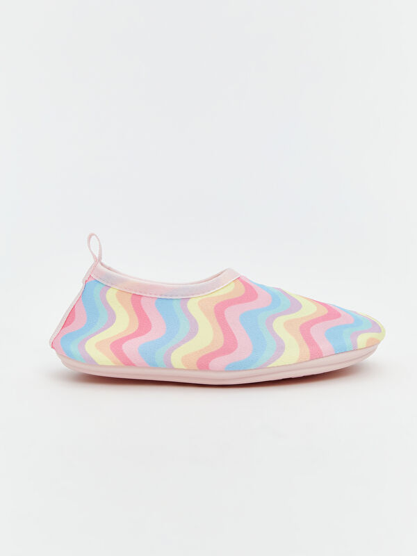 Desenli Kız Bebek Deniz Ayakkabısı - Görsel 3