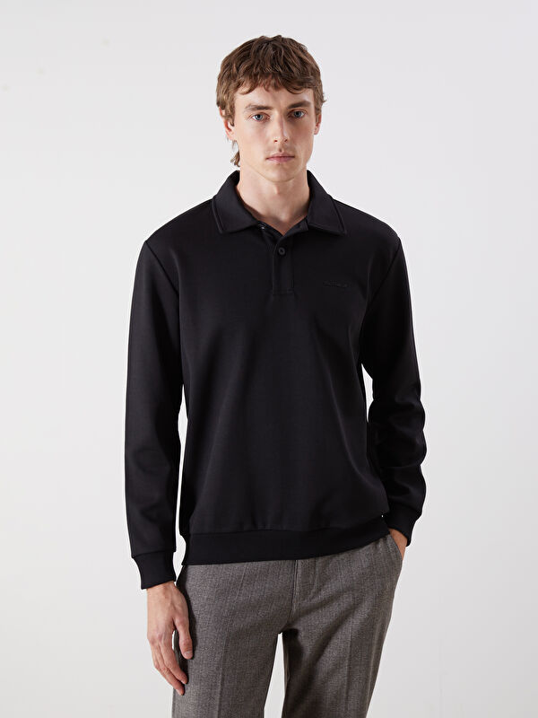 SOUTHBLUE Polo Yaka Erkek Sweatshirt