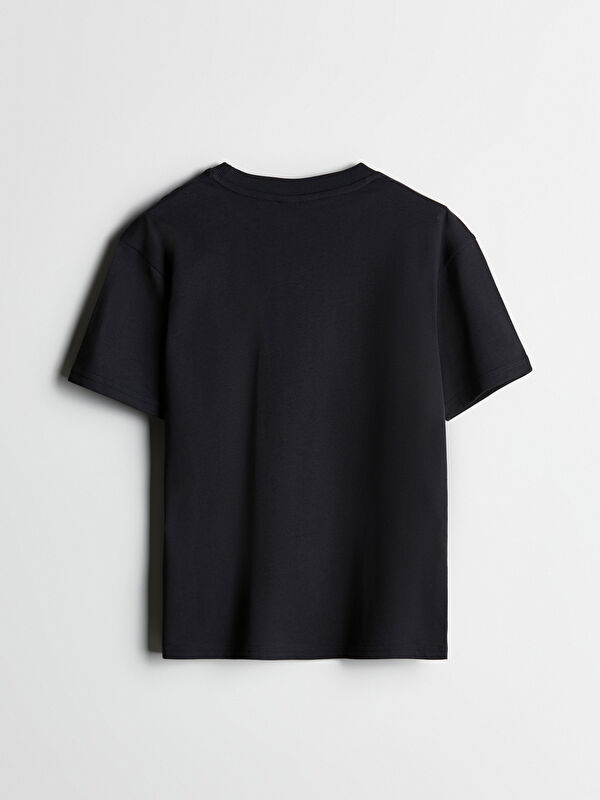 ウェア kkk LCW Kids Antrasit Bisiklet Yaka Minecraft Baskılı Erkek Çocuk