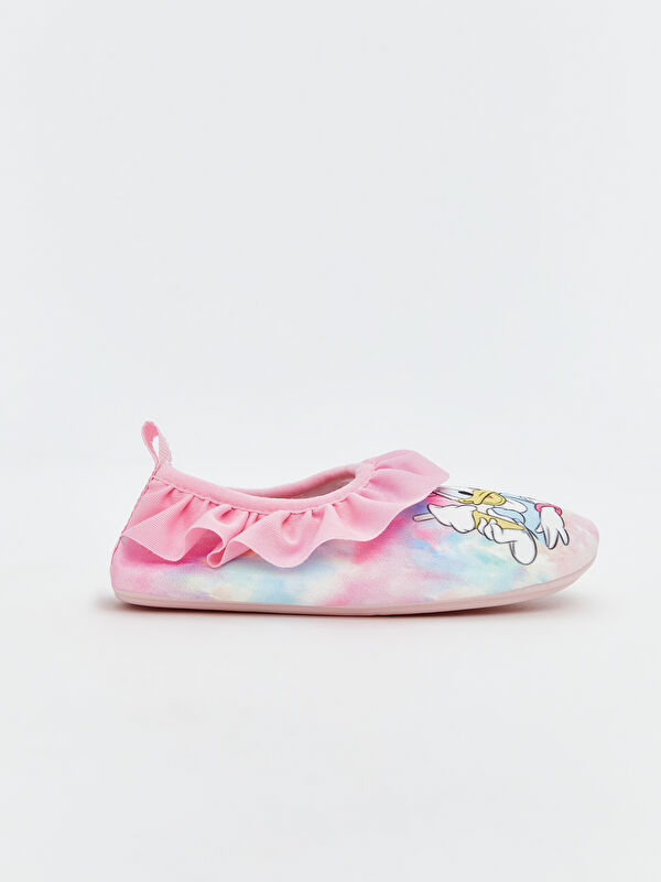 Minnie Mouse Baskılı Kız Bebek Deniz Ayakkabısı - Görsel 3