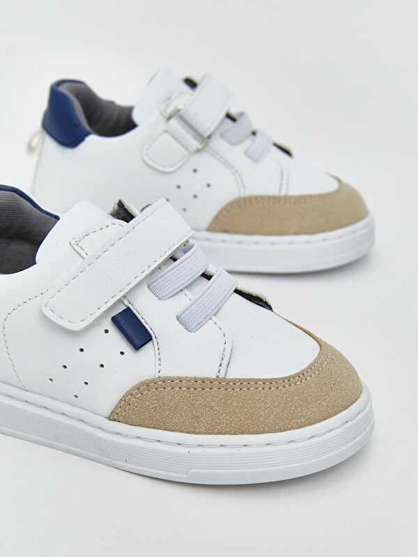 Bağcık ve Cırt Cırtlı Erkek Bebek İlk Adım Ayakkabısı - Görsel 4