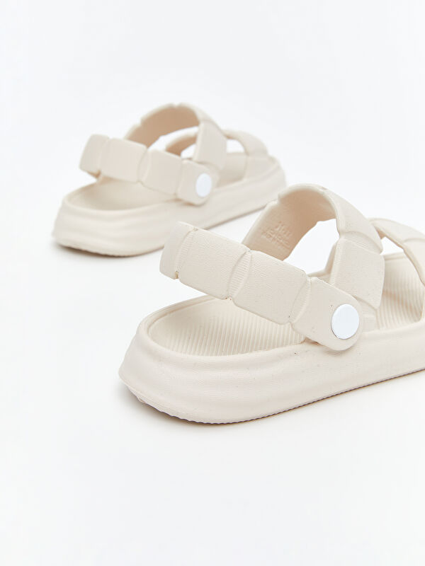 Lcw Steps Bej Lcw Steps Çift Bantlı Kız Çocuk Sandalet