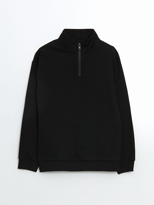 LCW Kids Dik Yaka Erkek Çocuk Sweatshirt