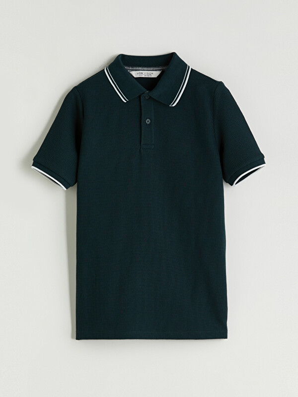 LCW Vision Polo Yaka Dokulu Erkek Çocuk Tişört