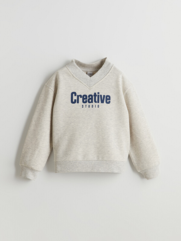 LCW Kids V Yaka Kız Çocuk Sweatshirt
