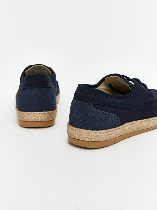 Bağcıklı Hasır Tabanlı Erkek Klasik Ayakkabı - Görsel 6