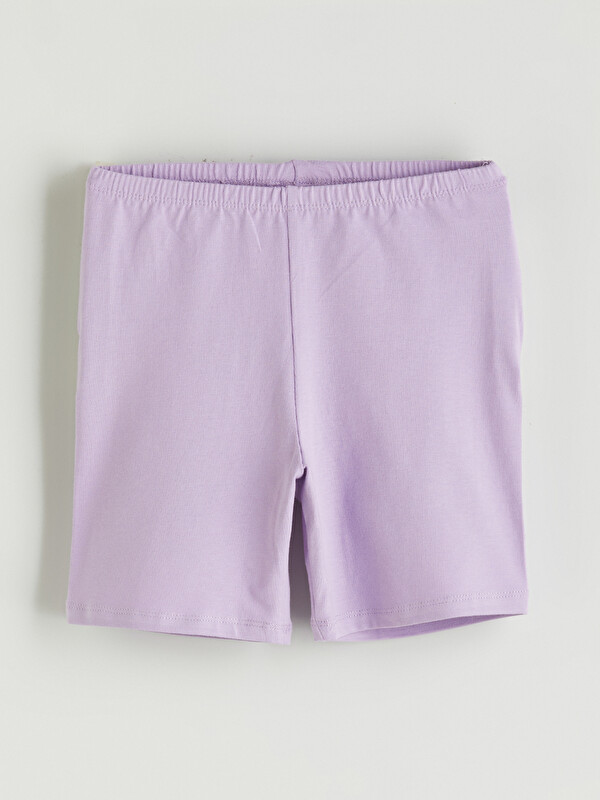 LCW Kids Beli Lastikli Kız Çocuk Pijama Şort