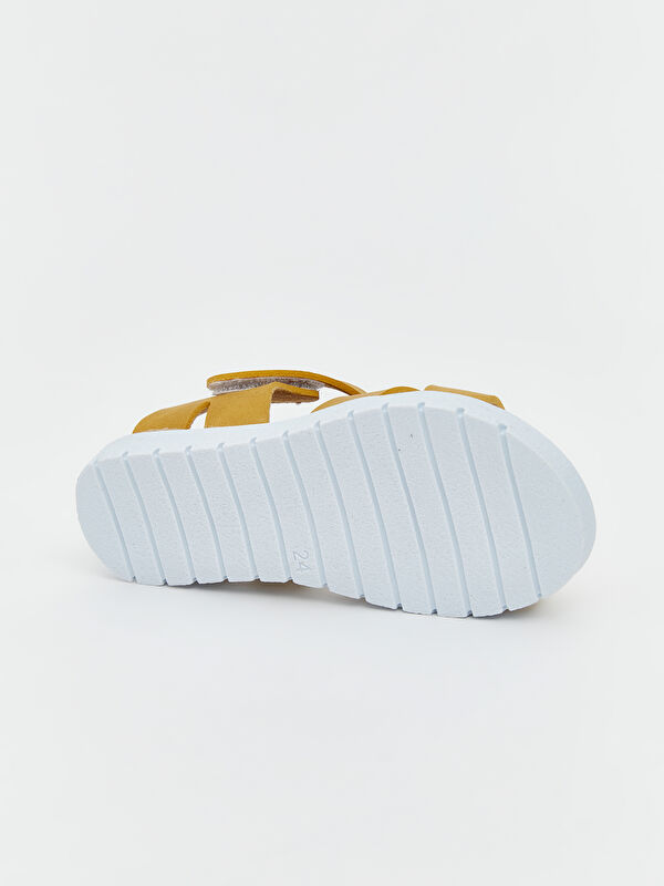 Çapraz Bantlı Kız Bebek Sandalet - Görsel 5