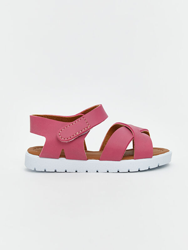 Çapraz Bantlı Kız Bebek Sandalet - Görsel 3