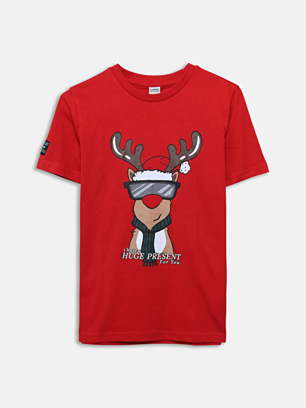 LCW Kids Crew Neck Printed Boys' T-Shirt